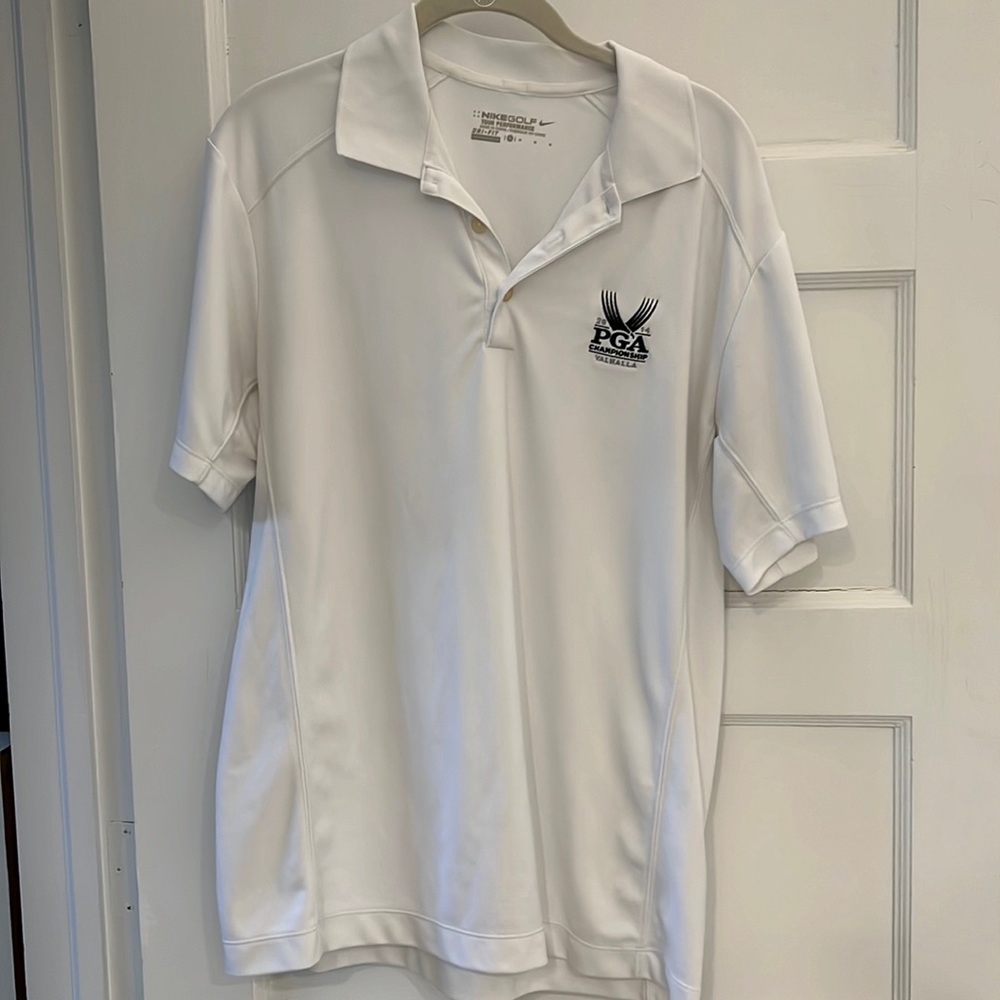 Nike dry fit golf polo. PGA championship logo. Size medium
